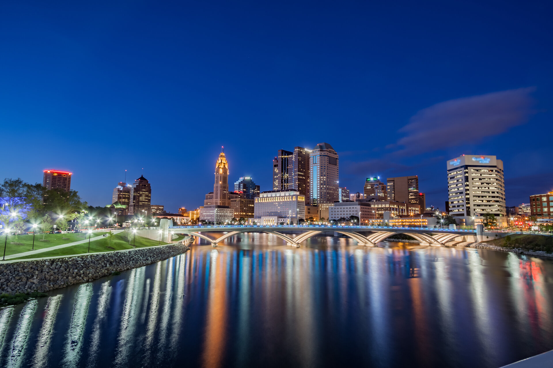 columbus ohio at night