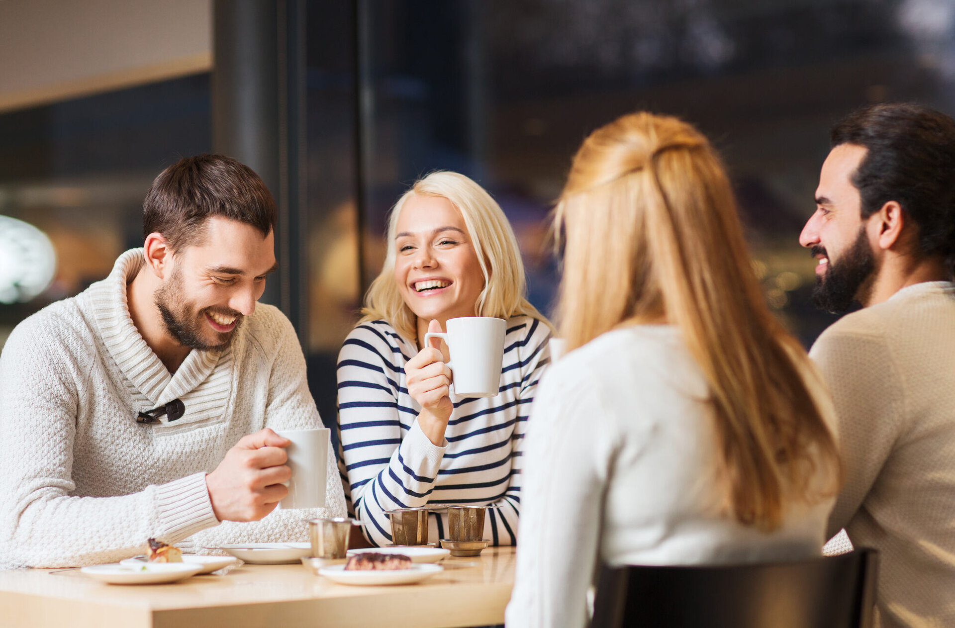 family sitting around a table